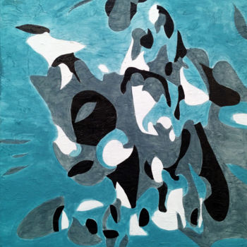 Peinture intitulée "Tombé dans l'eau" par Hervé Loiseau, Œuvre d'art originale, Acrylique