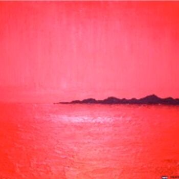Pintura intitulada "red sea" por Hervé Wallaert, Obras de arte originais