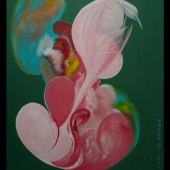 Peinture intitulée "Rose Jade" par Nykky Hesperide, Œuvre d'art originale