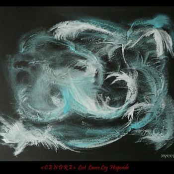 Картина под названием "Cendres 2" - Nykky Hesperide, Подлинное произведение искусства