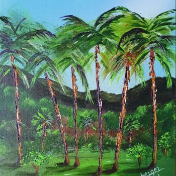 Malerei mit dem Titel "Paradise" von Céline Liliane Heyberger, Original-Kunstwerk, Acryl