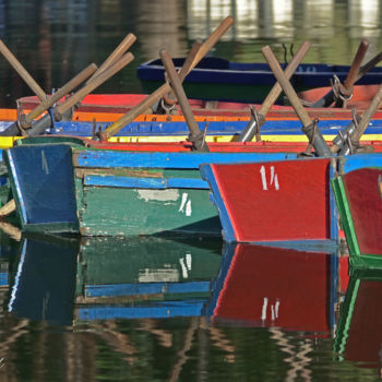 Photographie intitulée "Barcos" par Roland Raia, Œuvre d'art originale, Photographie numérique