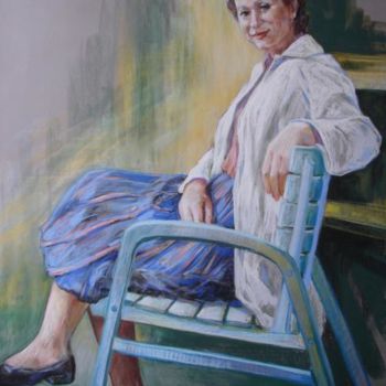 Картина под названием "Septembre 58" - Helene Gaben Laurié, Подлинное произведение искусства