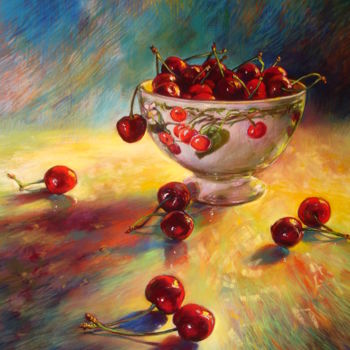 Painting titled "le goûter" by Helene Gaben Laurié, Original Artwork