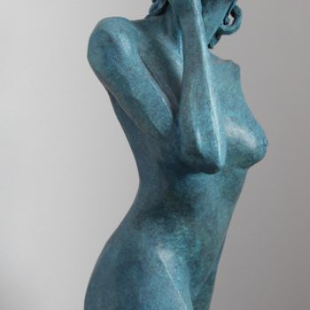 Sculpture titled "Douce" by Helene Gobin Langlais, Original Artwork, Terra cotta