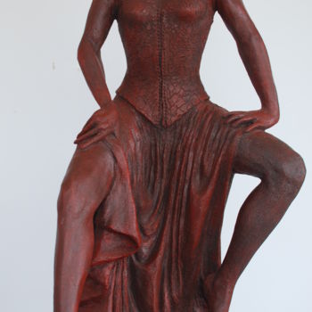 Sculpture intitulée "Sevilliane" par Helene Gobin Langlais, Œuvre d'art originale, Terre cuite