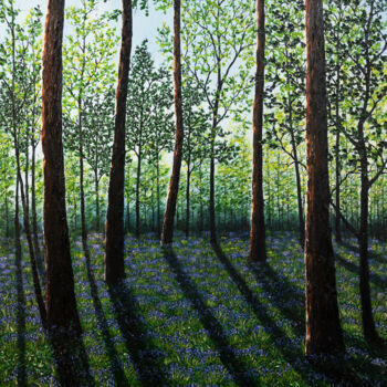 Malerei mit dem Titel "Evening Shades of S…" von Hazel Thomson, Original-Kunstwerk, Öl Auf Keilrahmen aus Holz montiert