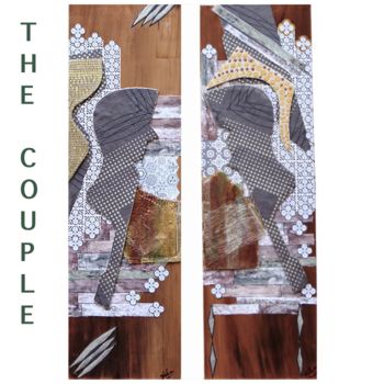 Collages titled "The couple" by Hiba Khatib, Original Artwork