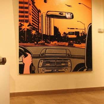 Peinture intitulée "Miami Vice Part 2 -…" par Hicksail, Œuvre d'art originale