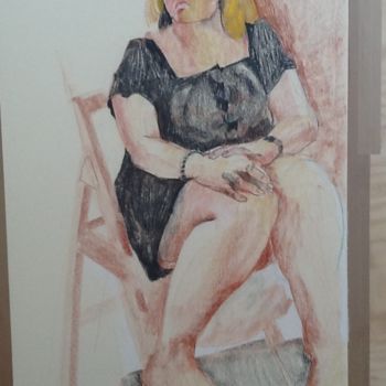 Pintura titulada "Denise 2." por Hilary Mullany, Obra de arte original, Oleo