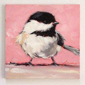 Pintura intitulada "oiseau" por Art World, Obras de arte originais
