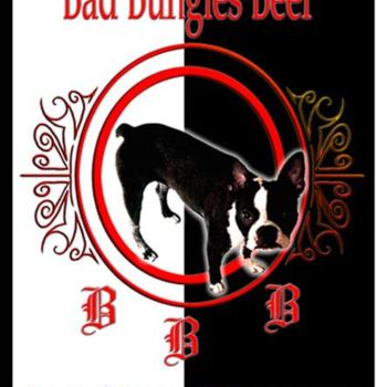 「BAD BUNGLES BEER」というタイトルのデジタルアーツ Hinsel Scottによって, オリジナルのアートワーク