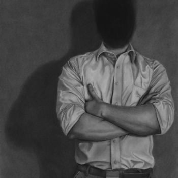 Drawing titled "0001" by Hiperblackart, Original Artwork, Charcoal