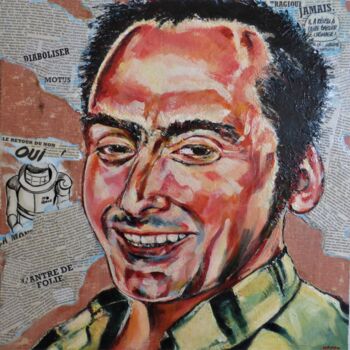 Ζωγραφική με τίτλο "AUTOPORTRAIT 2011" από Hippo, Αυθεντικά έργα τέχνης, Ακρυλικό