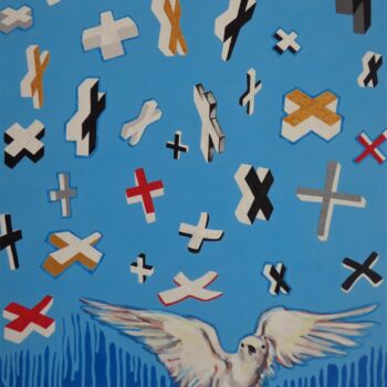 "LA FIN DU CHEMIN DE…" başlıklı Tablo Hippo tarafından, Orijinal sanat, Akrilik