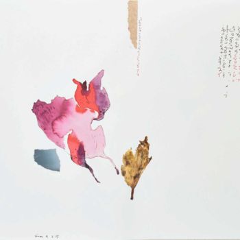 Collages titulada "Falling Leaves 053…" por Hiran Mitra, Obra de arte original