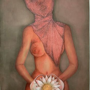 Peinture intitulée "The bliss of monoga…" par Hiranya R, Œuvre d'art originale, Aquarelle