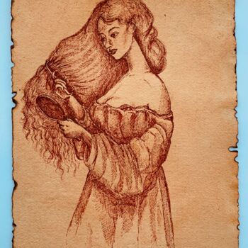 Σχέδιο με τίτλο "Lady Lilith (After…" από Hiranya R, Αυθεντικά έργα τέχνης, Μελάνι