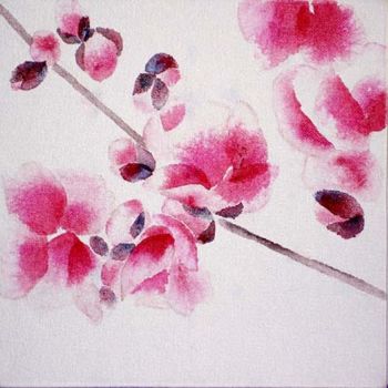 Painting titled "ume I" by Hiromi Ozaki, Original Artwork