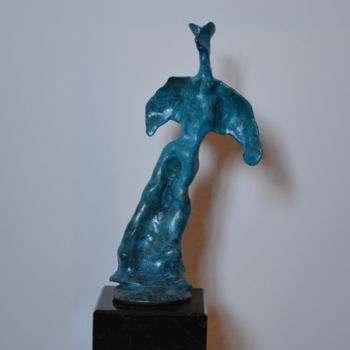 「Bronze "un pas en a…」というタイトルの彫刻 Sébastien Richardetによって, オリジナルのアートワーク, ブロンズ