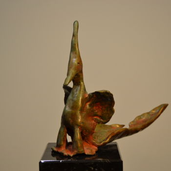 Sculpture titled "Bronze "l'oiseau qu…" by Sébastien Richardet, Original Artwork, Bronze