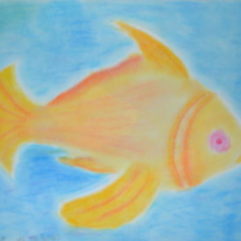 제목이 ""poisson jaune sole…"인 그림 Sébastien Richardet로, 원작, 파스텔