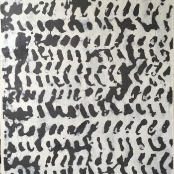 제목이 "PLUMETIS NOIR ET BL…"인 미술작품 Hiroyuki Moriyama로, 원작, 아크릴 나무 들것 프레임에 장착됨