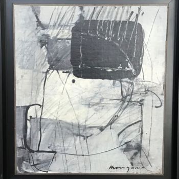 Painting titled "Hommage à Klee" by Hiroyuki Moriyama, Original Artwork, Acrylic Mounted on Wood Stretcher frame