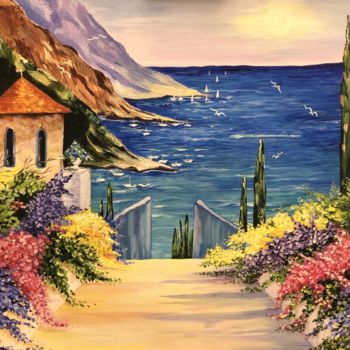 Painting titled "Italy" by Shaye Hirsch, Original Artwork, Acrylic
