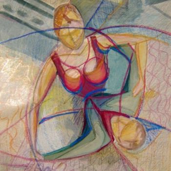 Painting titled "dance2" by Iuliana Perebiceanu, Original Artwork
