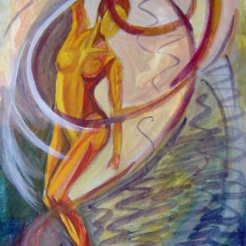 Painting titled "Dance3" by Iuliana Perebiceanu, Original Artwork