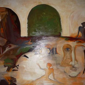 Painting titled "Constraint" by Iuliana Perebiceanu, Original Artwork