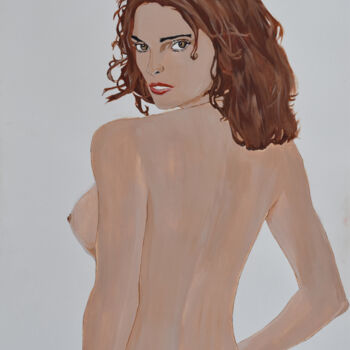 Peinture intitulée "look at me" par Hiten Mistry, Œuvre d'art originale, Acrylique