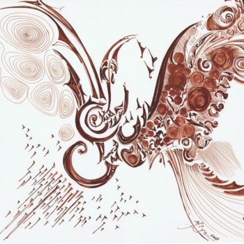 Peinture intitulée "Papillons" par Hiya, Œuvre d'art originale