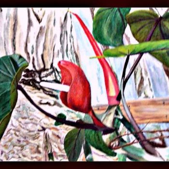 Pittura intitolato "Flowering Vine" da Jose', Opera d'arte originale, Olio