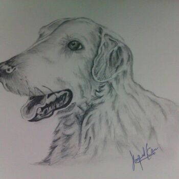 Painting titled "Dog2.jpg" by Hkaur, Original Artwork