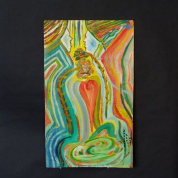 Painting titled "Ames Fondues" by Dassano, Original Artwork, Oil