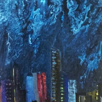 Pittura intitolato "Storm" da Hkine, Opera d'arte originale, Acrilico