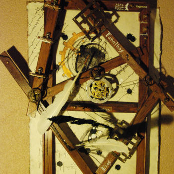 Artisanat intitulée "tableau-onirographe…" par Hvedrung Laymore, Œuvre d'art originale