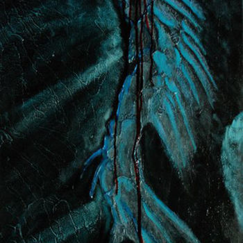 Картина под названием "tableau-echo-koi-1.…" - Hvedrung Laymore, Подлинное произведение искусства