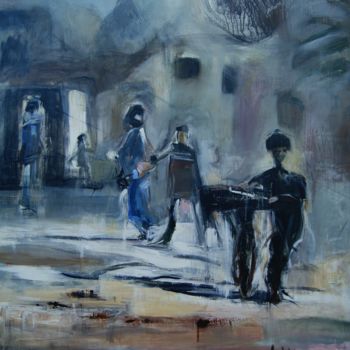 Malerei mit dem Titel "Bagdad" von Hervé Marchelidon, Original-Kunstwerk, Acryl
