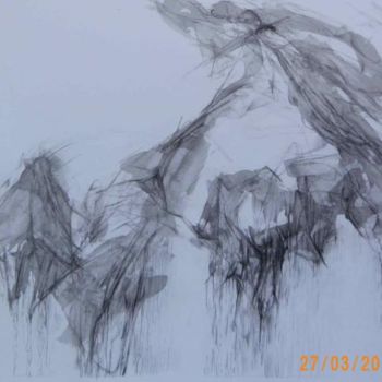 Dessin intitulée "orage" par Helena Meyer-Everdt, Œuvre d'art originale, Autre
