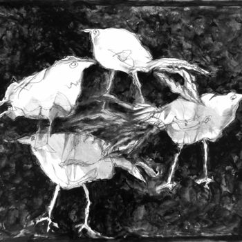 Pintura titulada "quatuor." por Helena Meyer-Everdt, Obra de arte original