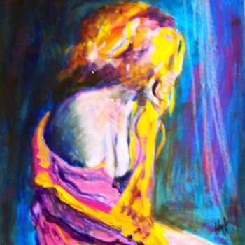 Pintura titulada "Contemplation" por Helen Kaminsky, Obra de arte original