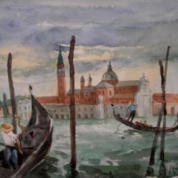 Painting titled "venise" by Hoa Vu, Original Artwork