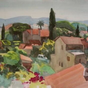 Painting titled "Sablette-Sud de Fra…" by Hoa Vu, Original Artwork