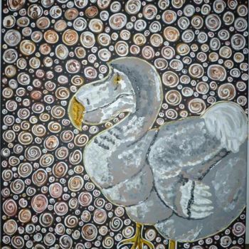 Ζωγραφική με τίτλο "Dodo" από Amélie Hp, Αυθεντικά έργα τέχνης
