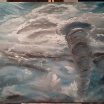 Peinture intitulée "Impact entre ciel e…" par Nat'S Art, Œuvre d'art originale, Acrylique