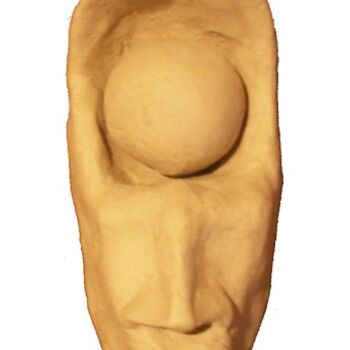 Sculptuur getiteld "monoeil" door Hoedic, Origineel Kunstwerk