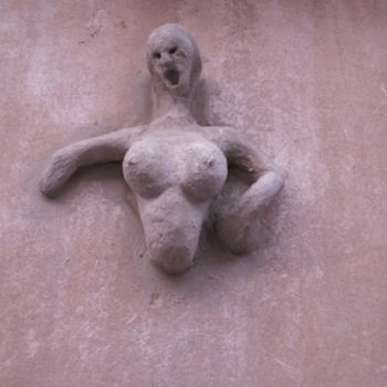 Sculpture titled "sirène de mur" by Hoedic, Original Artwork